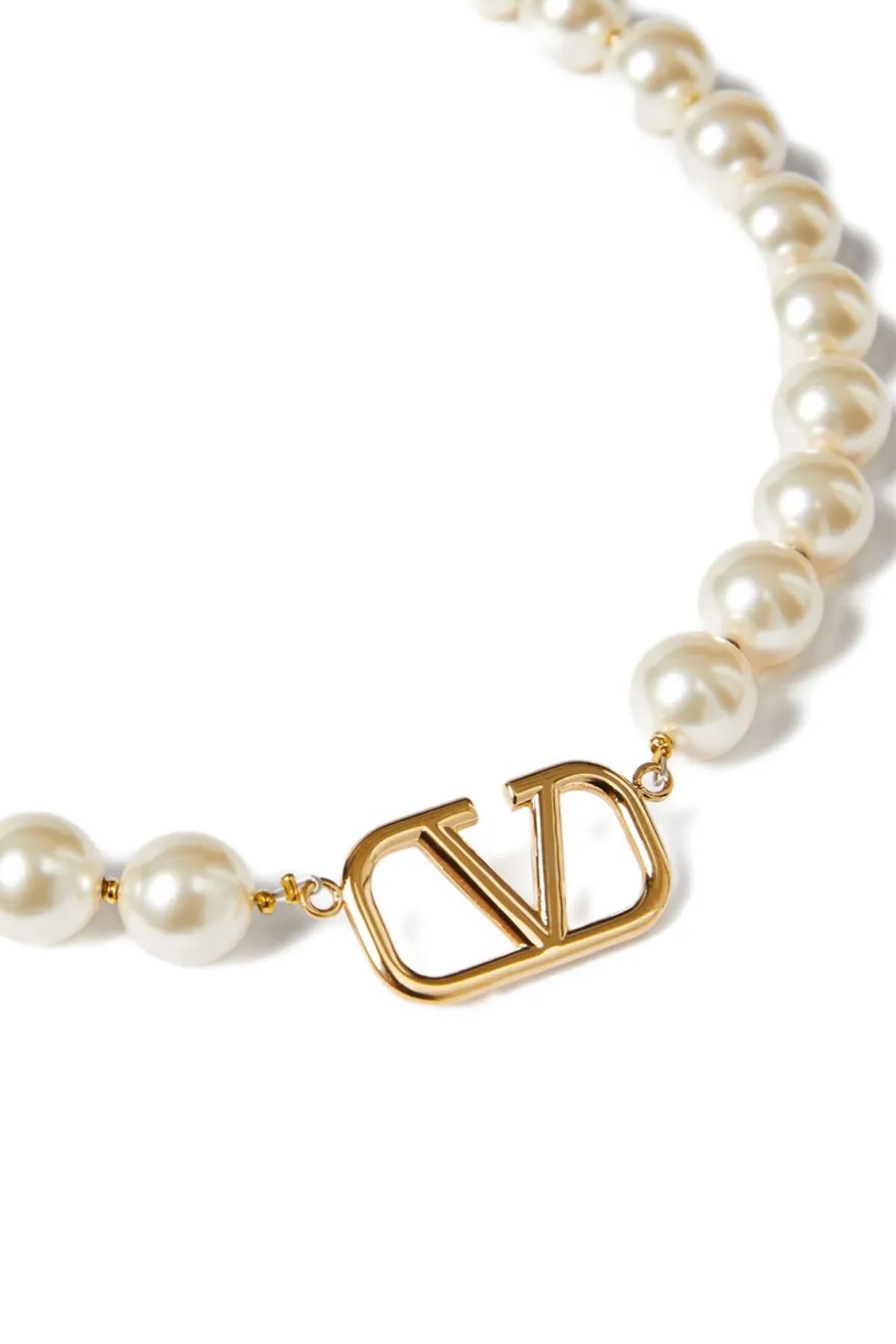 metal necklace and swarovski® crystal beads