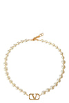 metal necklace and swarovski® crystal beads