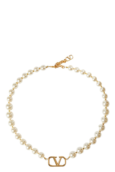 metal necklace and swarovski® crystal beads