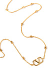 vlogo metal necklace