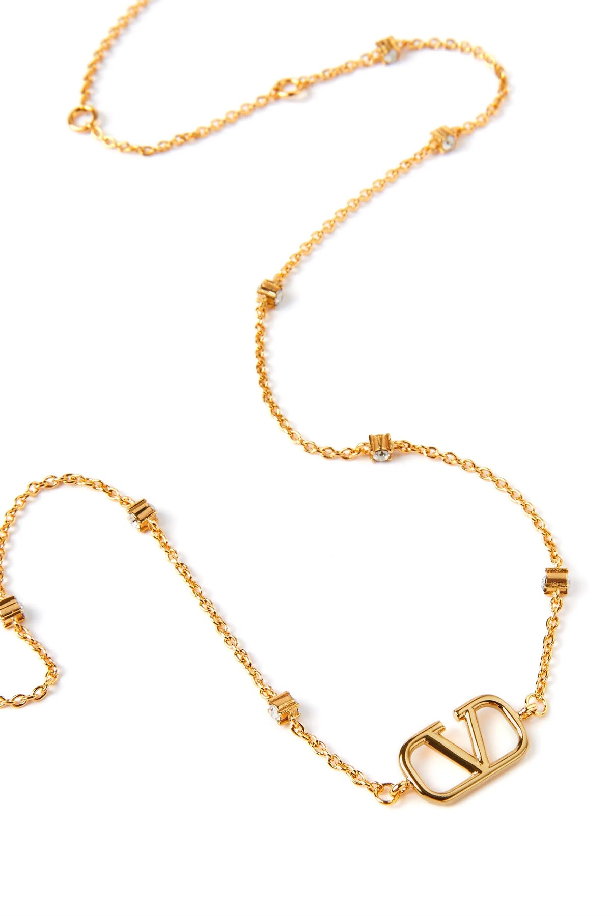 vlogo metal necklace