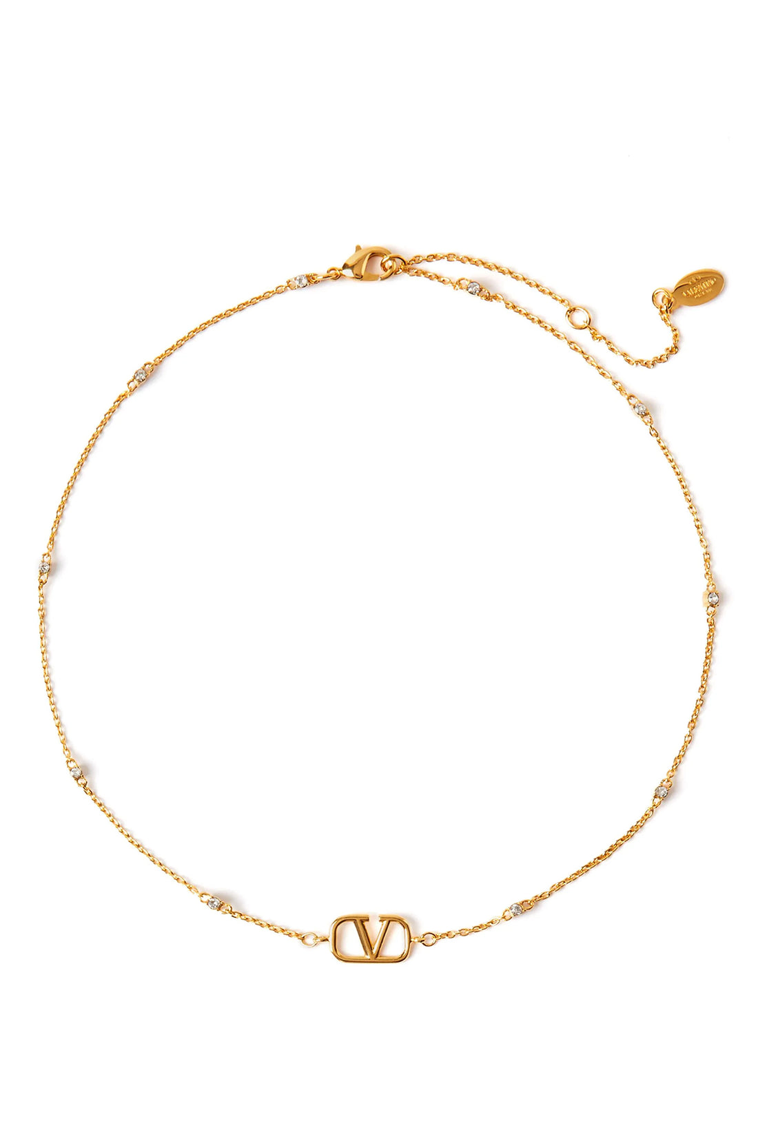 VALENTINO GARAVANI OS vlogo metal necklace