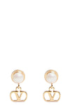 valentino garavani earrings define the face through a structured lobe design