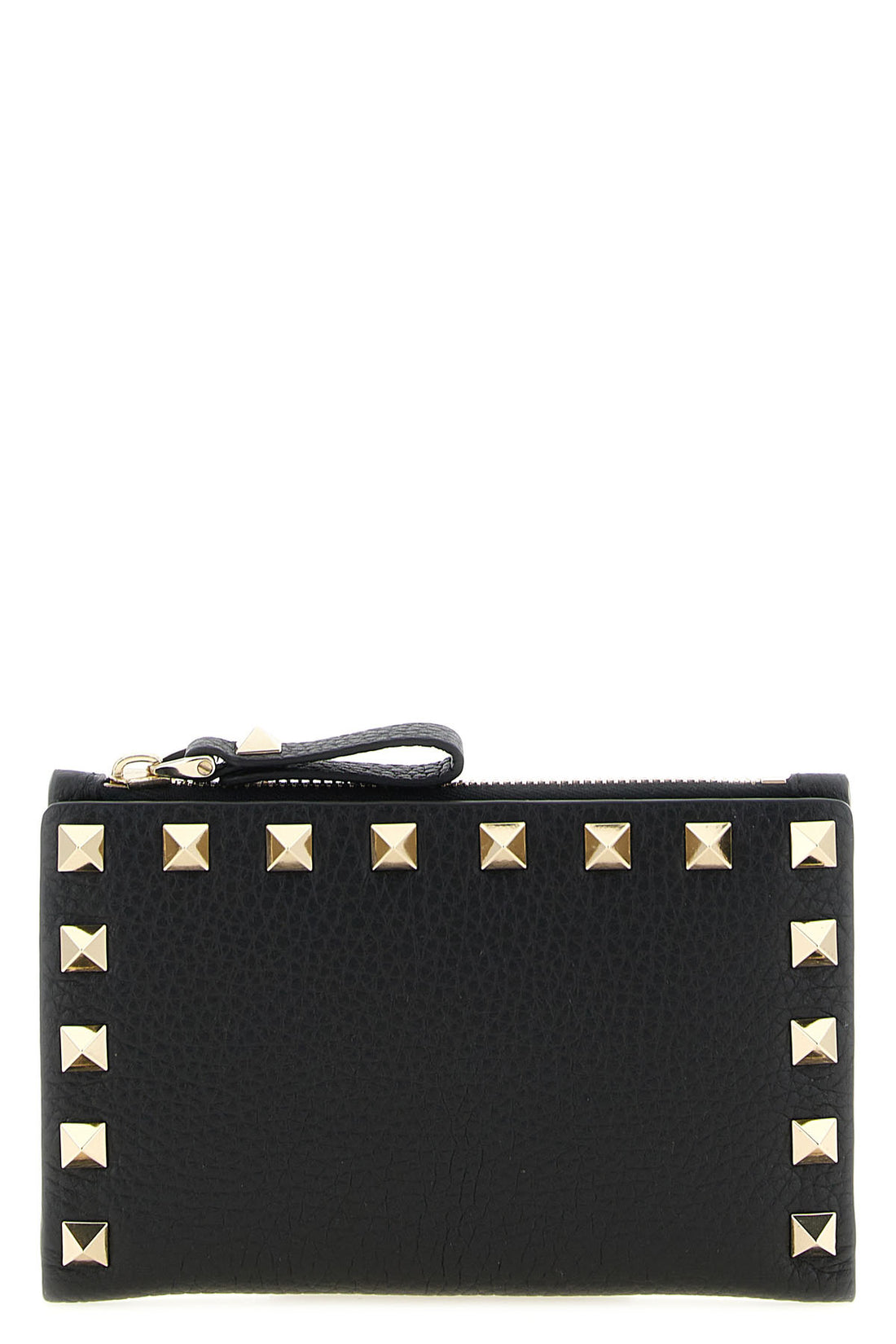 VALENTINO GARAVANI OS the valentino garavani rockstud cardholder in garnet calf leather represents an