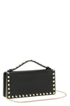 rockstud wallet on chain in grenade calf leather