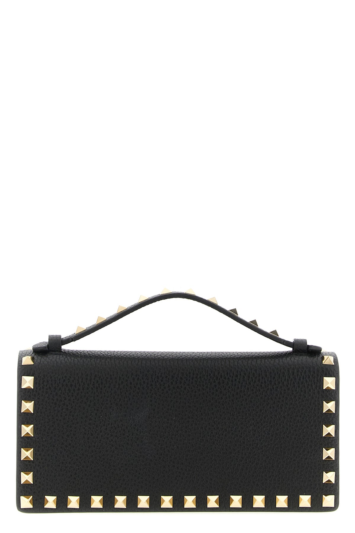 rockstud wallet on chain in grenade calf leather