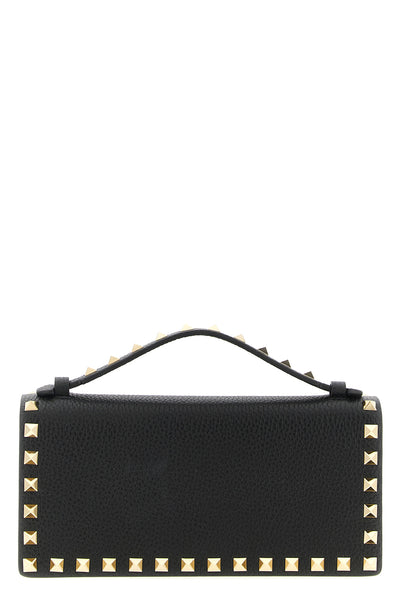 rockstud wallet on chain in grenade calf leather