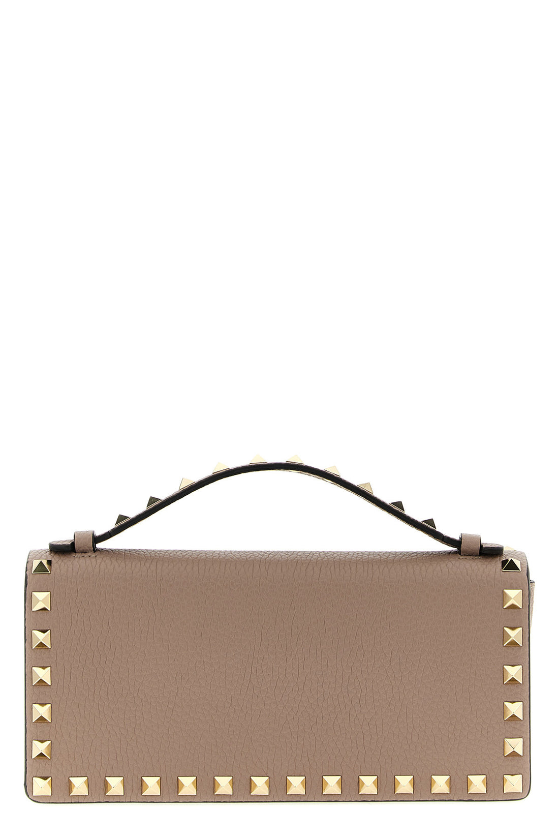 VALENTINO GARAVANI OS rockstud wallet on chain in grenade calf leather