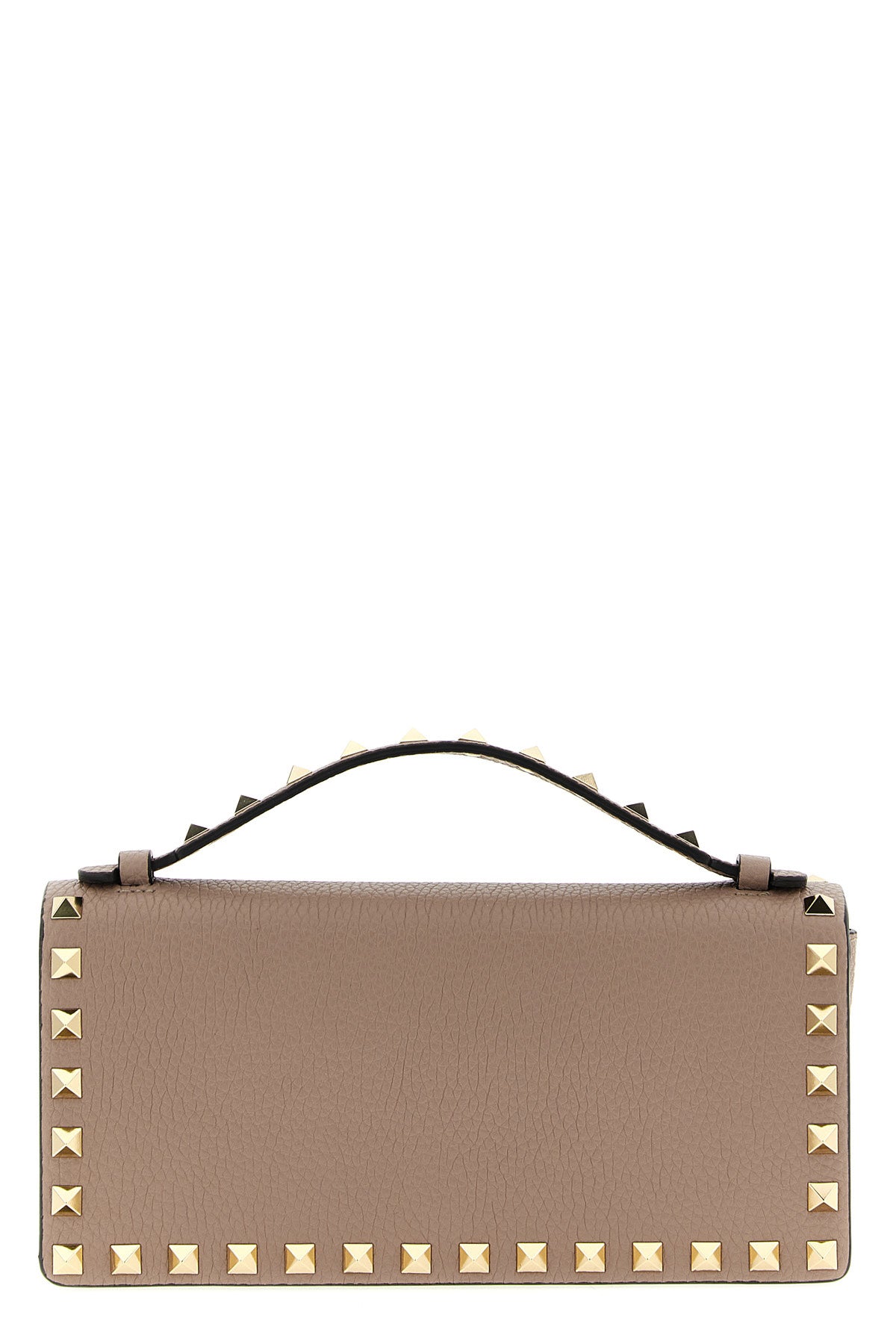 rockstud wallet on chain in grenade calf leather