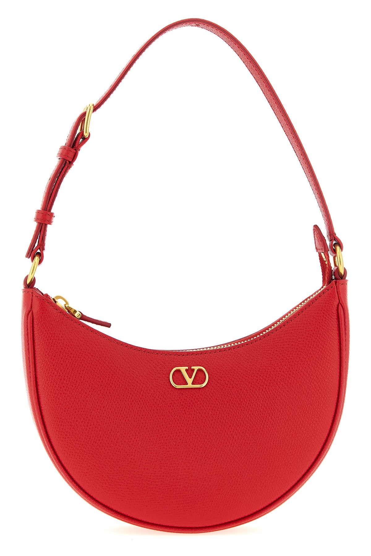 mini shoulder bag in garnet calfskin