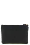 medium clutch bag in garnet calfskin