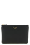 medium clutch bag in garnet calfskin