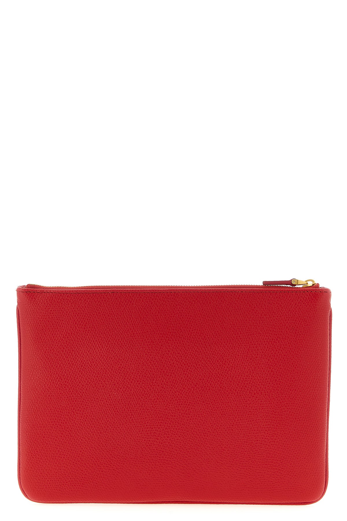 garnet calf leather clutch bag