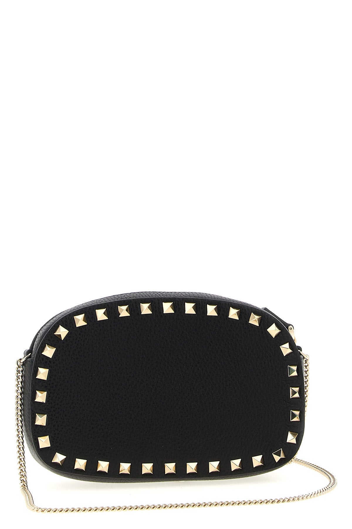 rockstud mini crossbody bag in garnet calf leather