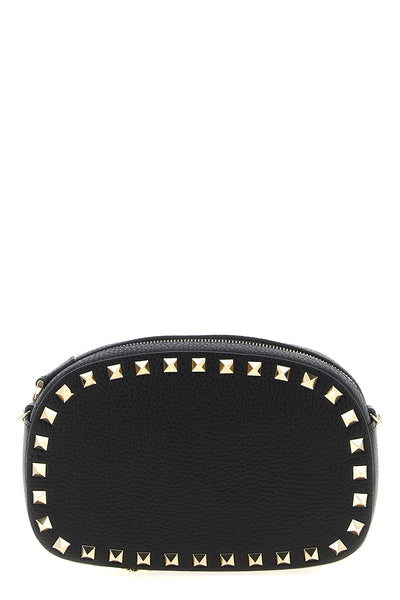 rockstud mini crossbody bag in garnet calf leather