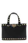 rockstud mini crossbody bag in garnet calfskin