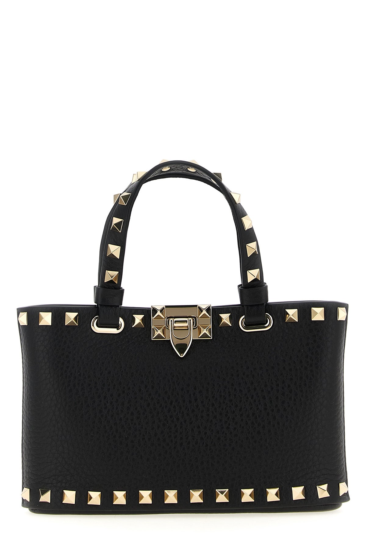 rockstud mini crossbody bag in garnet calfskin