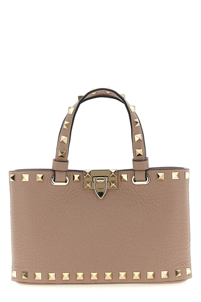 VALENTINO GARAVANI OS rockstud mini crossbody bag in garnet calfskin