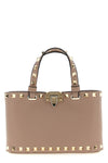 rockstud mini crossbody bag in garnet calfskin