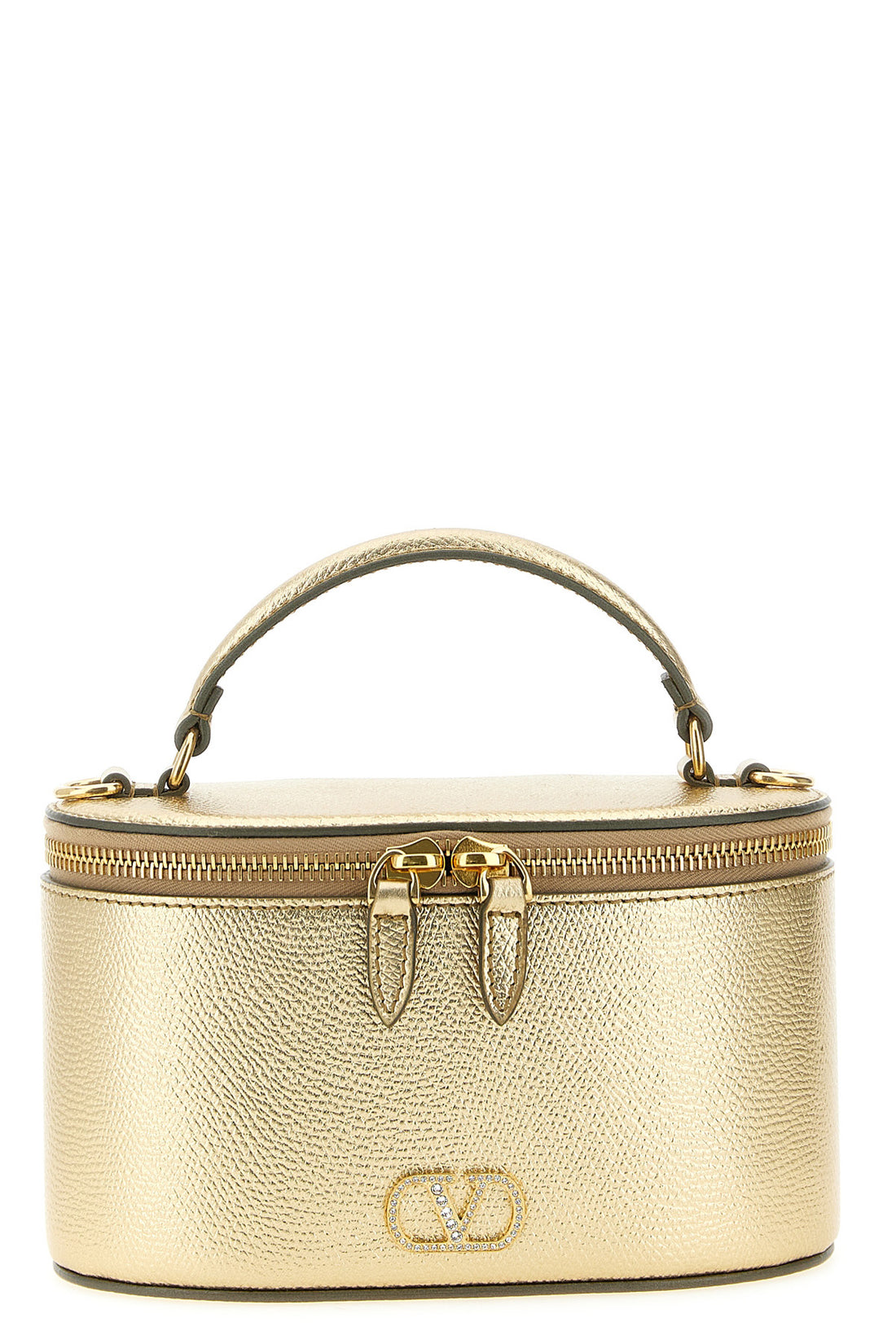 VALENTINO GARAVANI OS the valentino garavani vanity mini handbag in grenade calf leather stands out
