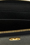 garnet calf leather card holder