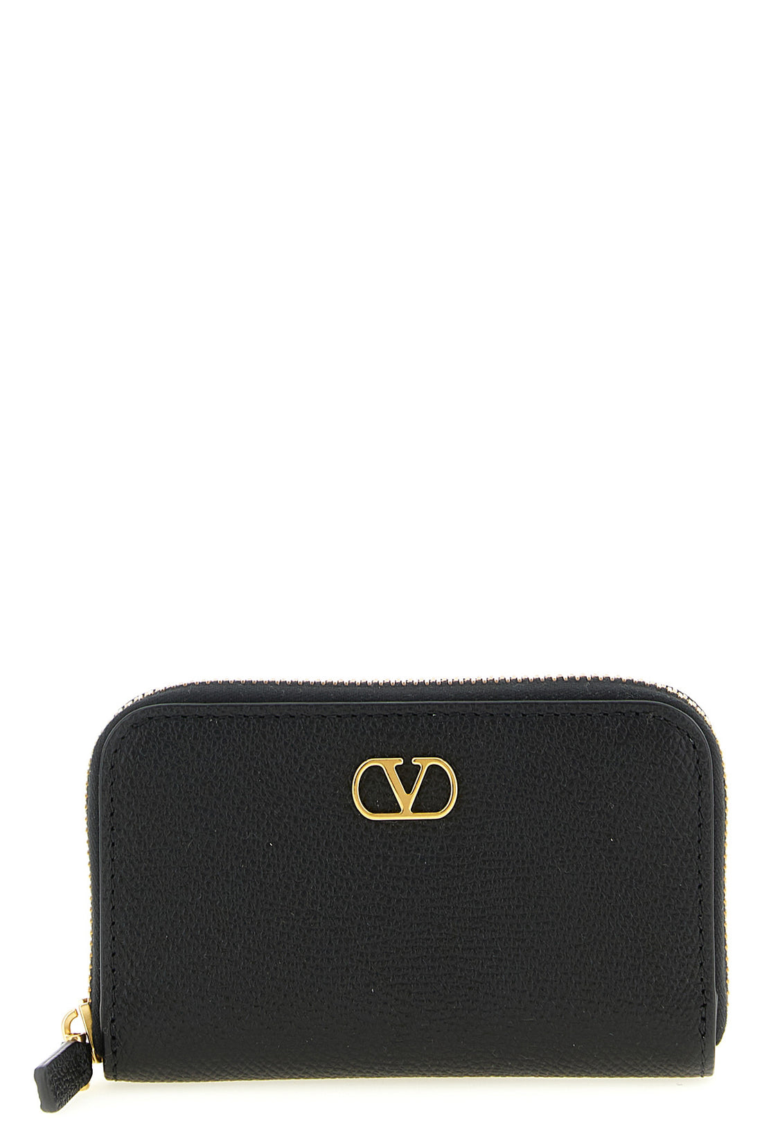 VALENTINO GARAVANI OS garnet calf leather card holder