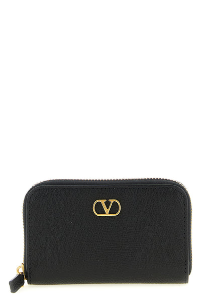 garnet calf leather card holder