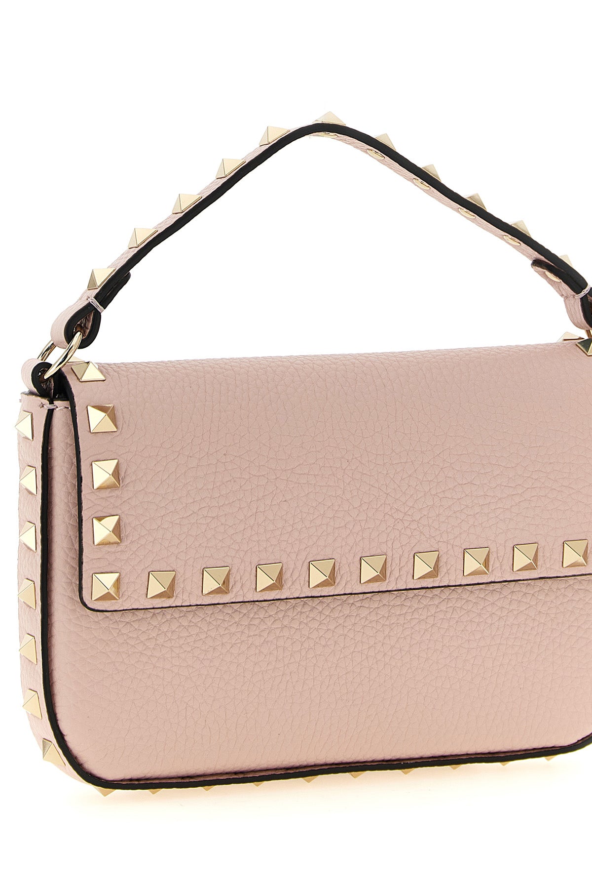rockstud mini handbag in calf leather
