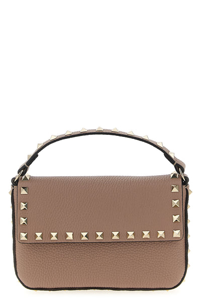 rockstud mini handbag in calf leather