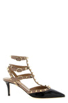 rockstud patent leather pumps