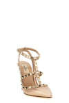 rockstud pumps in laminated nappa leather