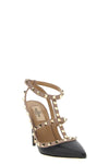 rockstud leather pumps