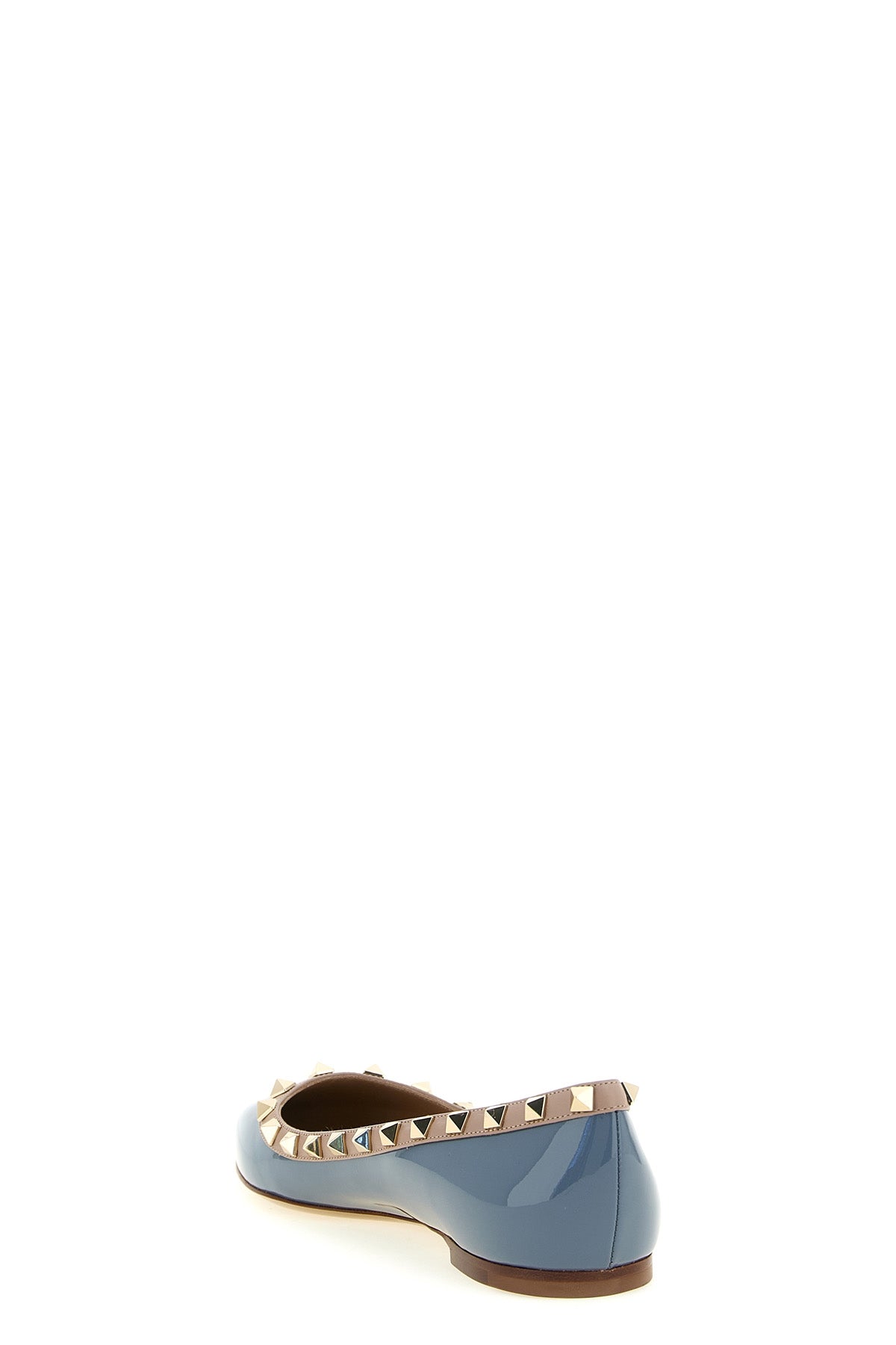rockstud patent leather ballet flat