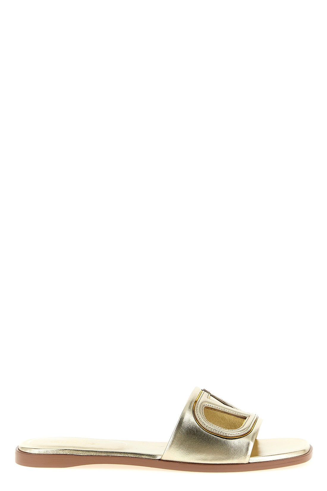 VALENTINO GARAVANI 36.5 laminated leather slides