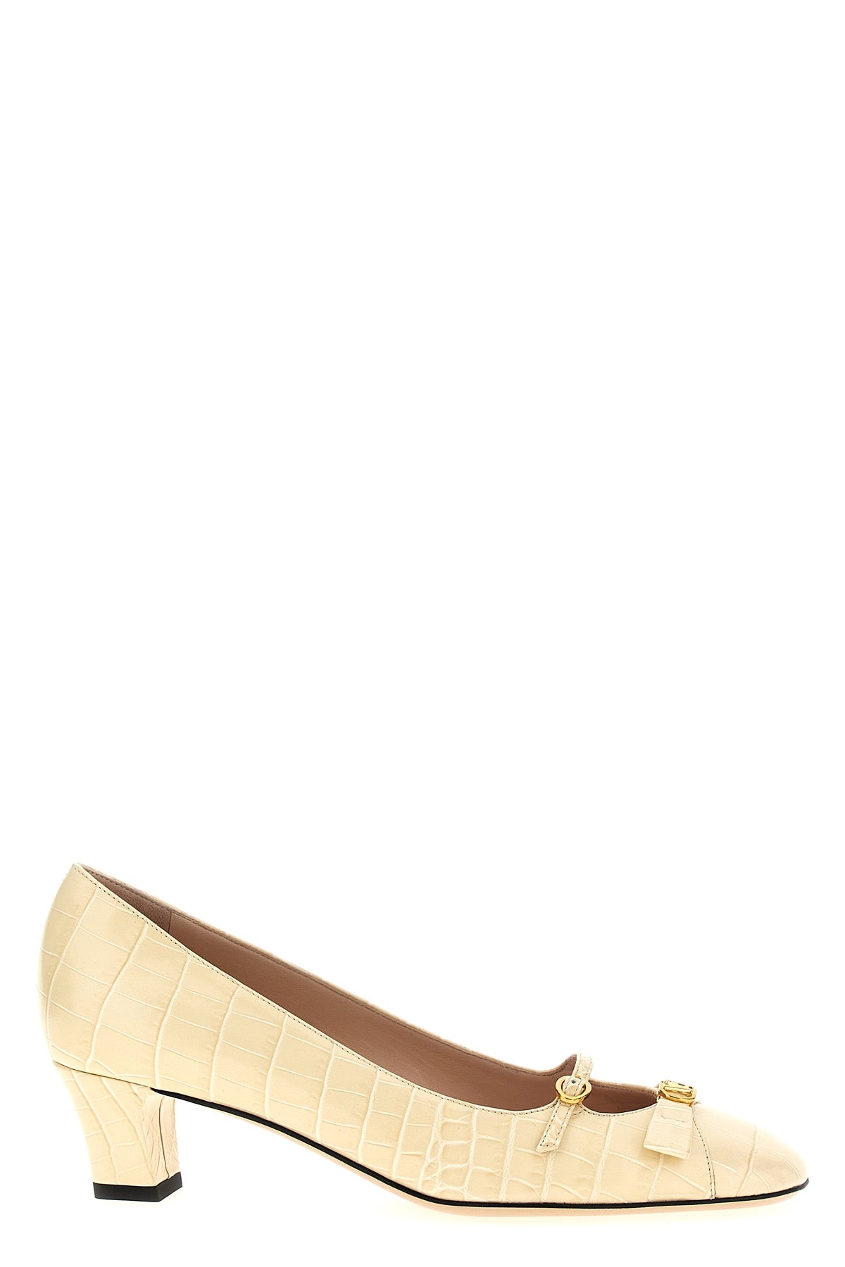 bowow pumps in printed crocodile-effect leather