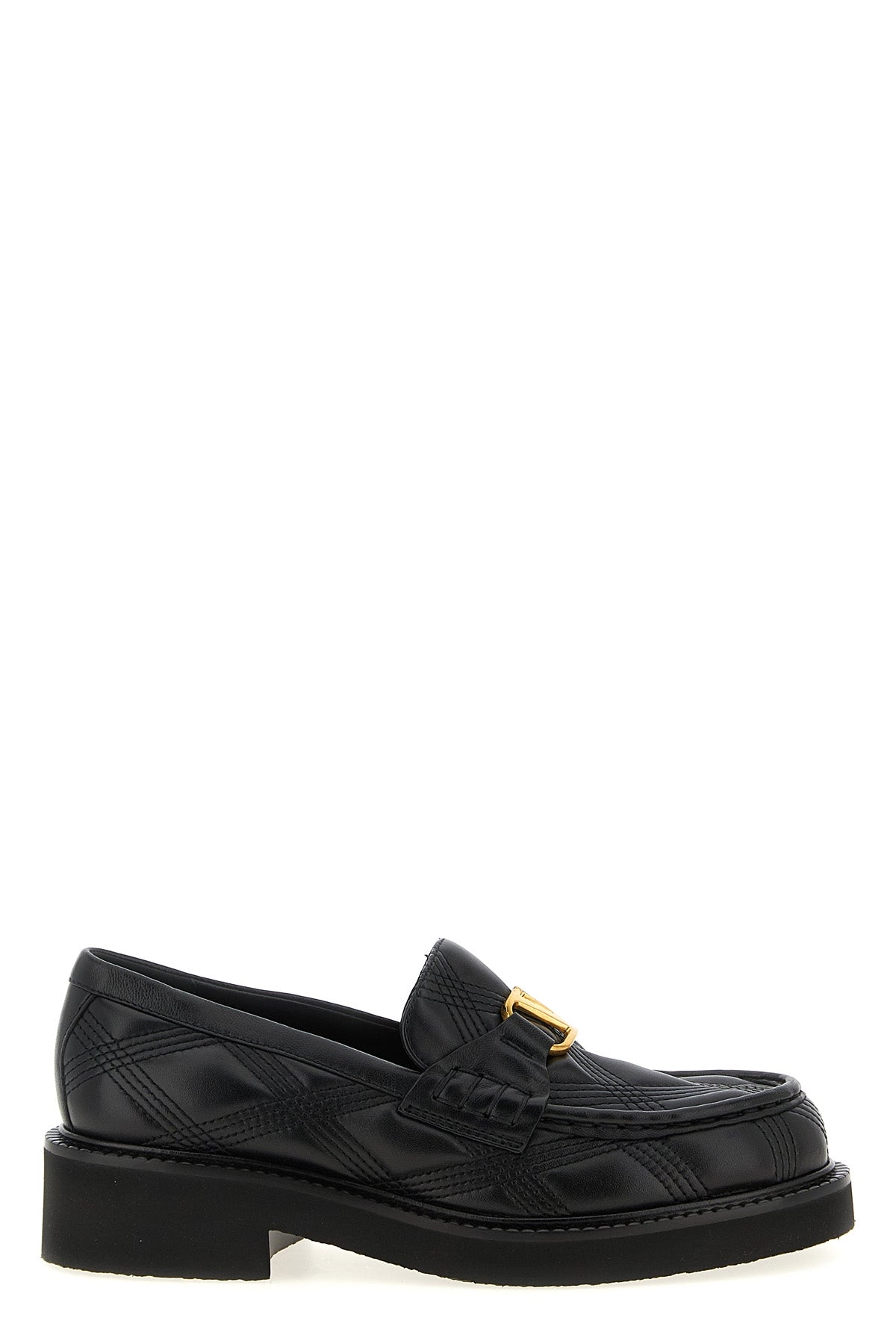 valentino garavani quiltie quilted leather loafers