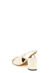 valet du roi two-tone leather slingback