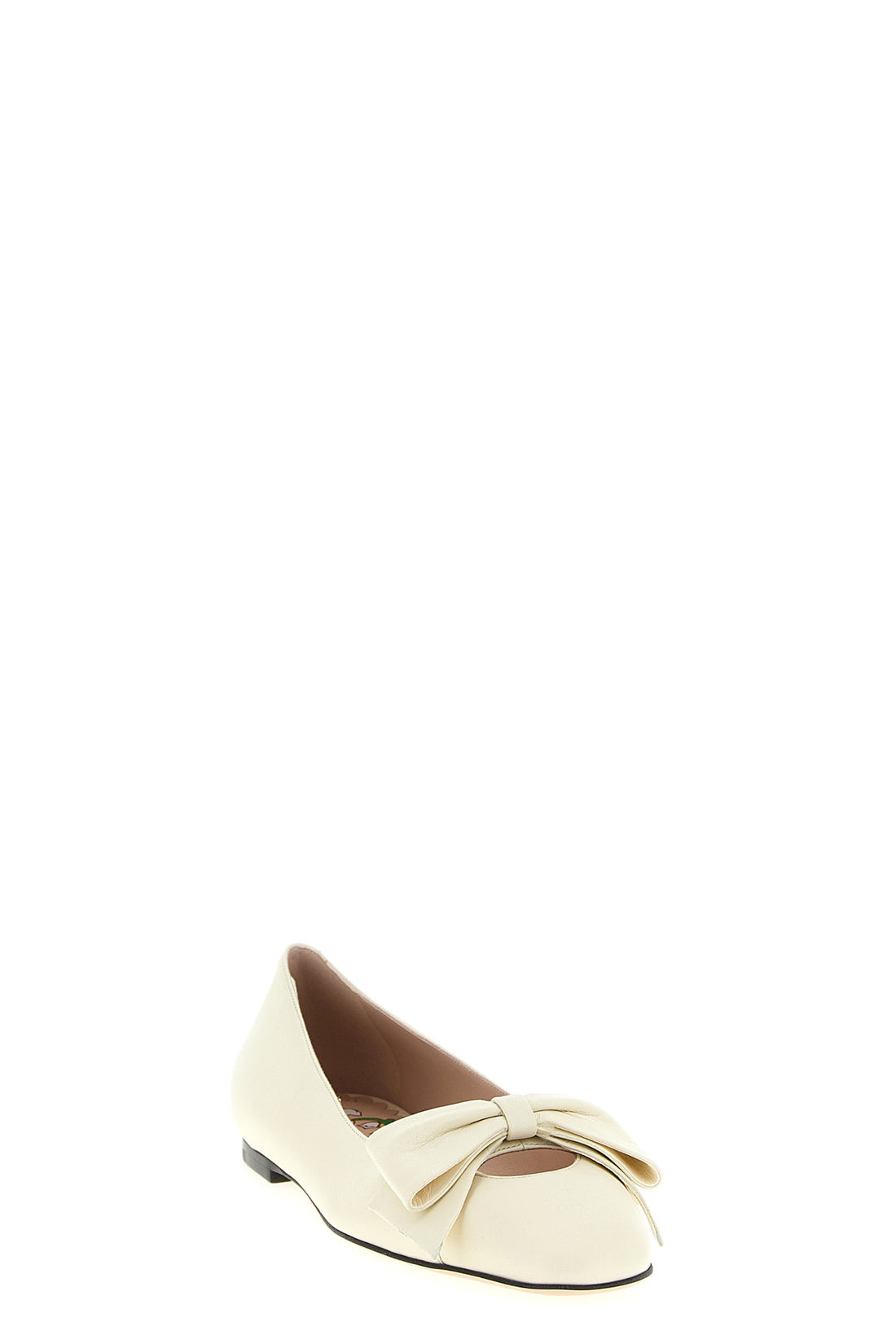 VALENTINO GARAVANI 36.5 bowow kidskin ballet flats