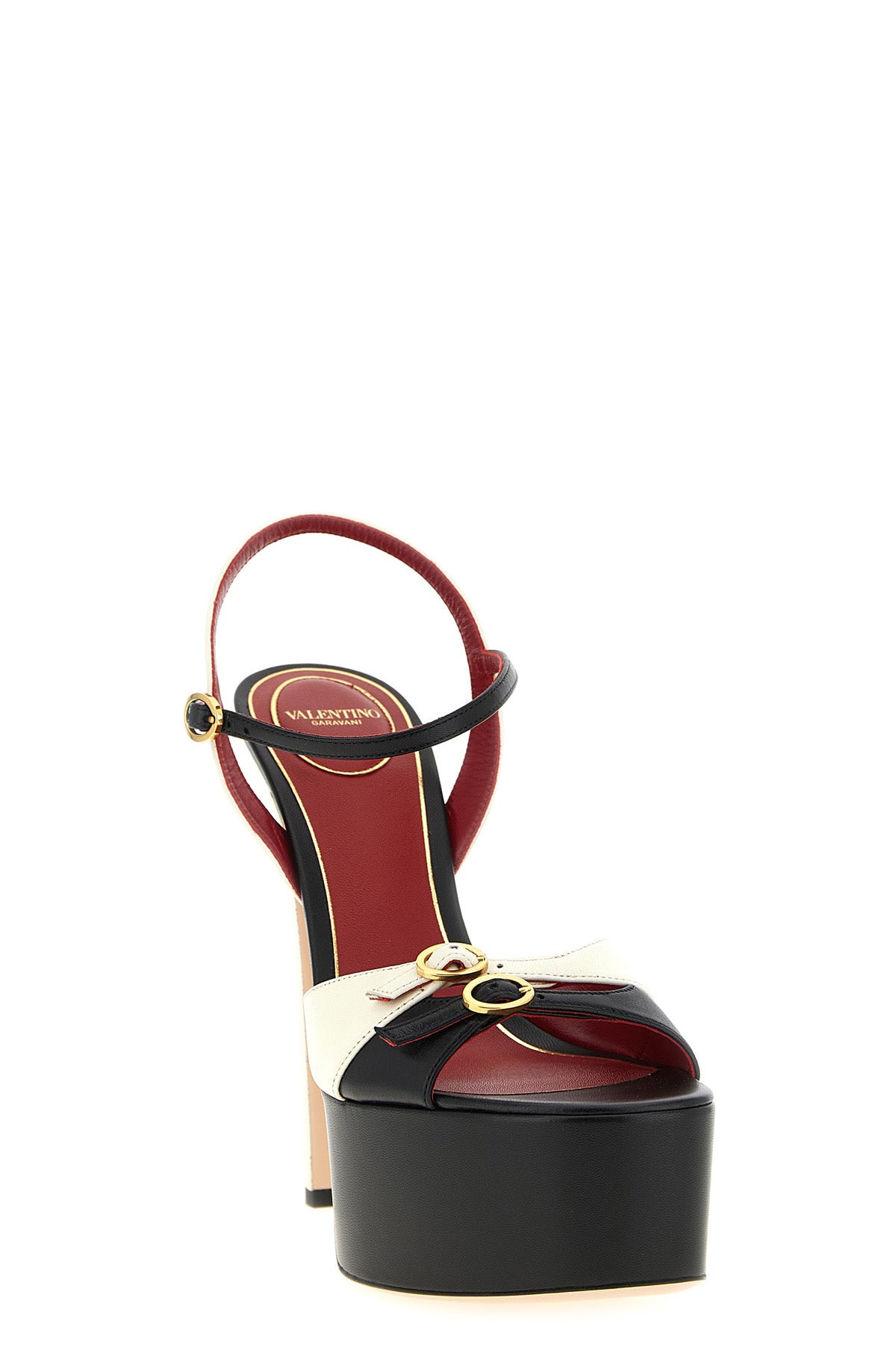 crasher two-tone kid leather sandals