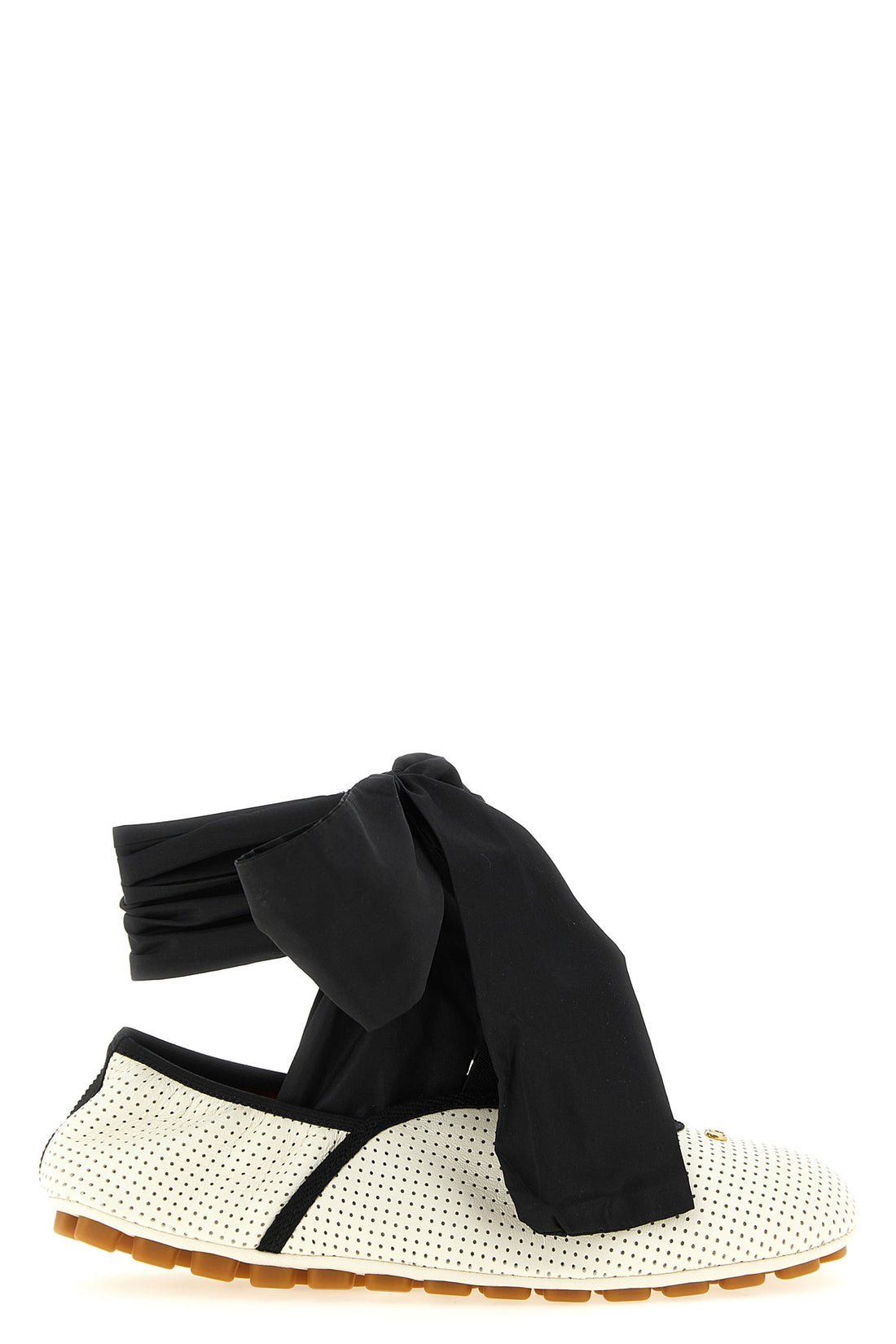 VALENTINO GARAVANI 36 rythmika openwork nappa leather ballet flats
