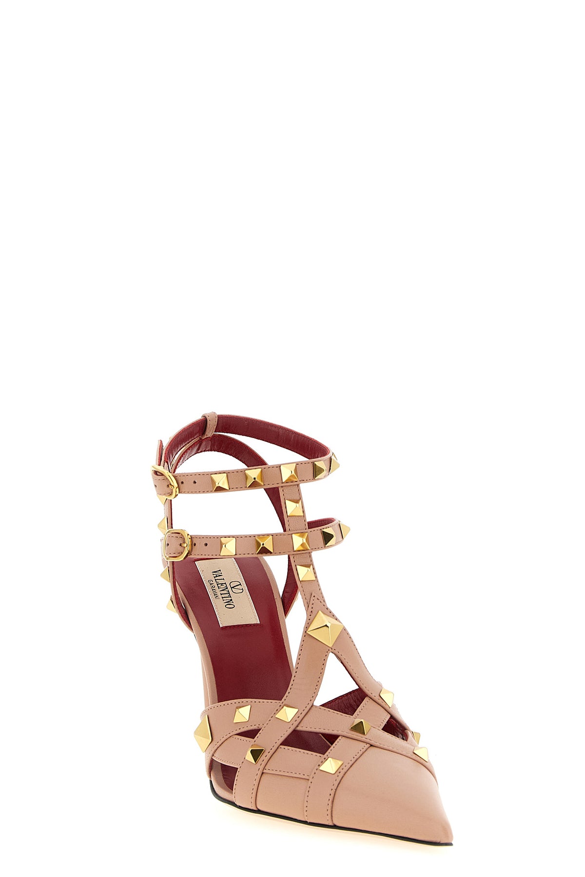 studdy kidskin leather pumps