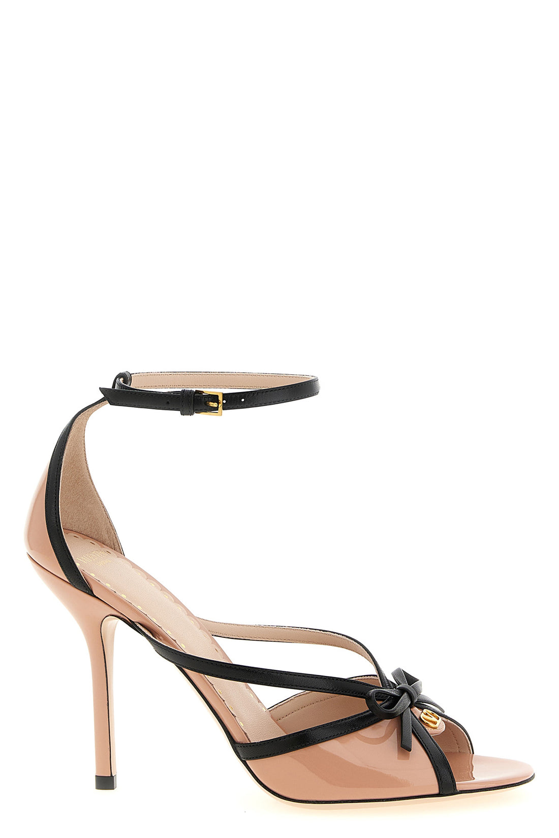 VALENTINO GARAVANI 36.5 bepointy patent leather and kidskin sandals
