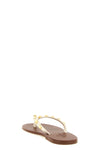 thong rockstud sandals in calf leather