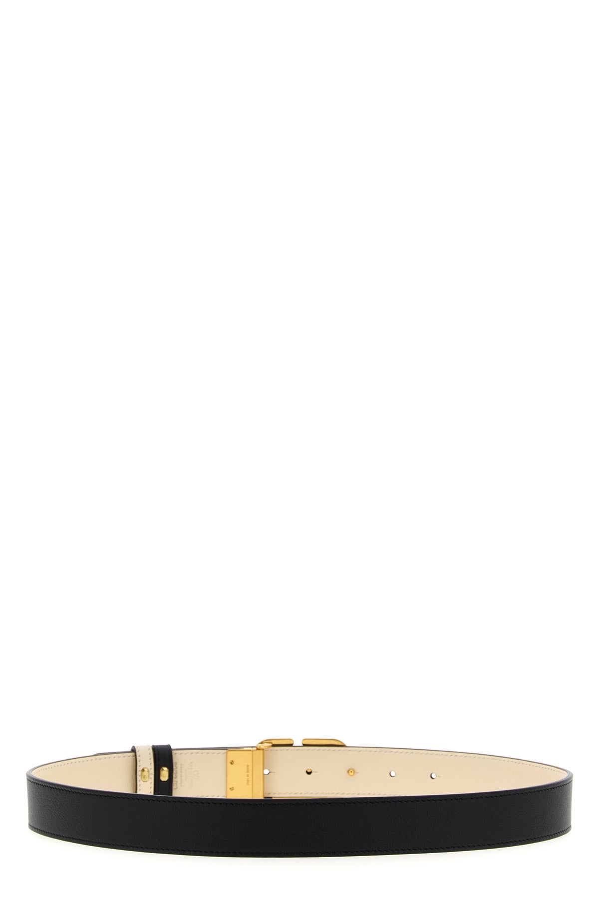 vlogo signature reversible smooth leather belt