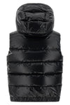 polar flare vest in quilted and padded technical fabric