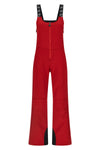 jg bib ski overalls in water-repellent and breathable toray dermizax(tm) fabri