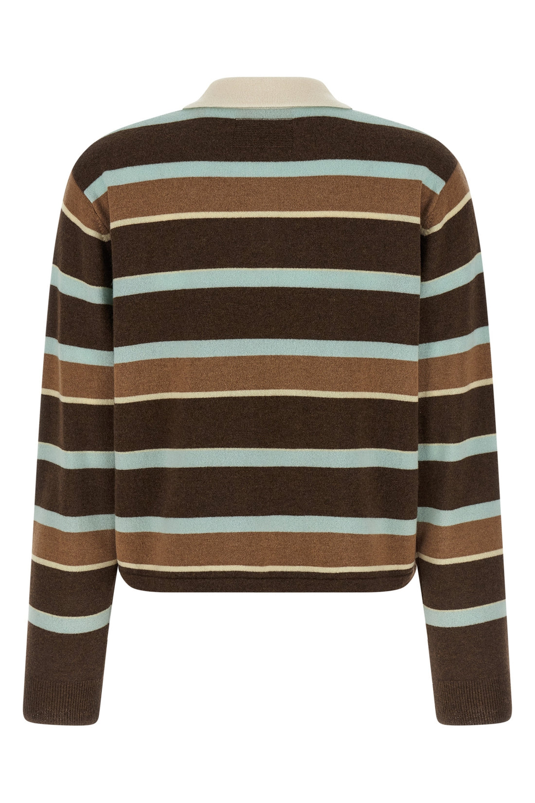 GUEST IN RESIDENCE M cropped stripe rugby cashmere sweater