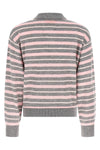 collegiate stripe polo style sweater