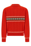 polo cable collegiate collar sweater