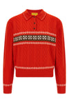 polo cable collegiate collar sweater